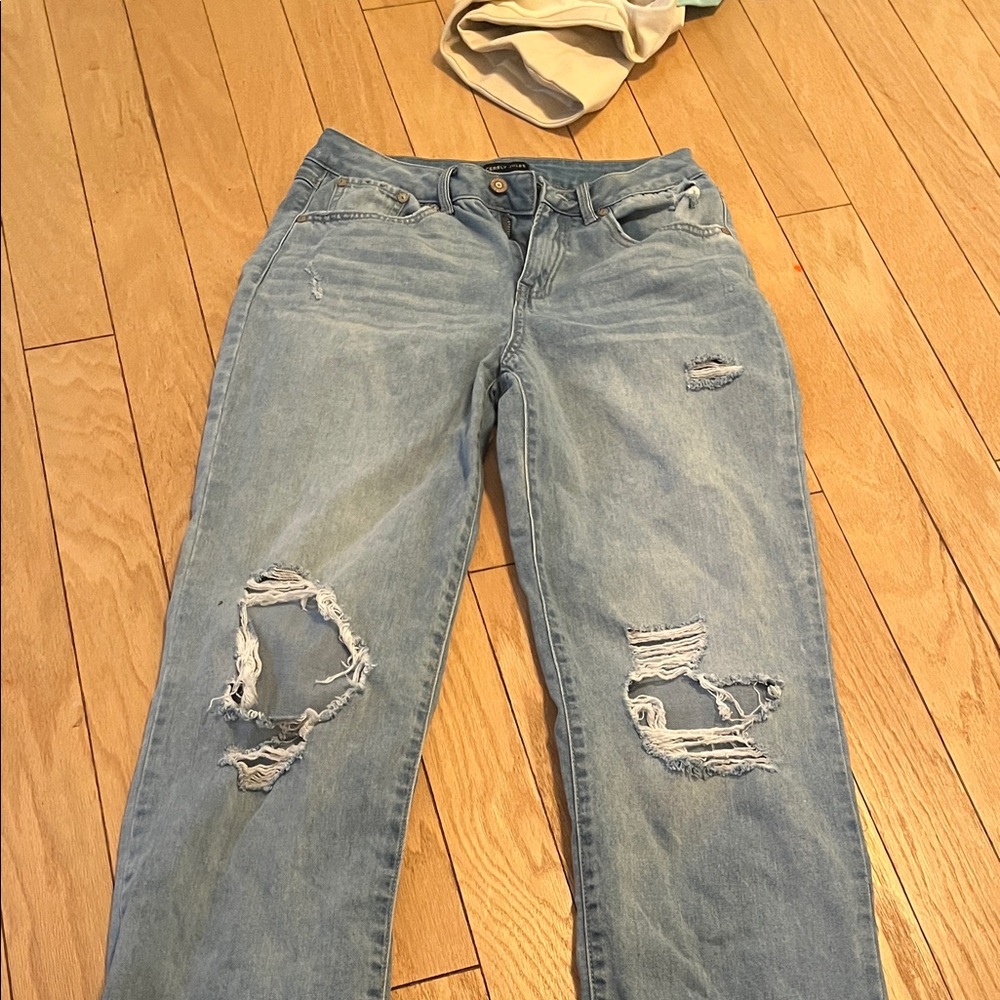 Distressed Light Blue Women's Jeans